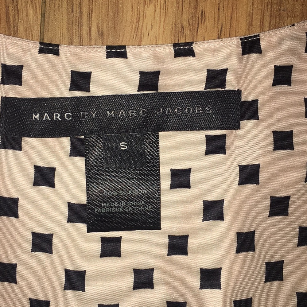 Marc by Marc Jacobs silk pale pink diamond top - Picture 4 of 4